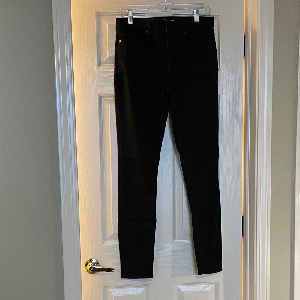 Lands' End Women's Classic Black Skinny Jeans